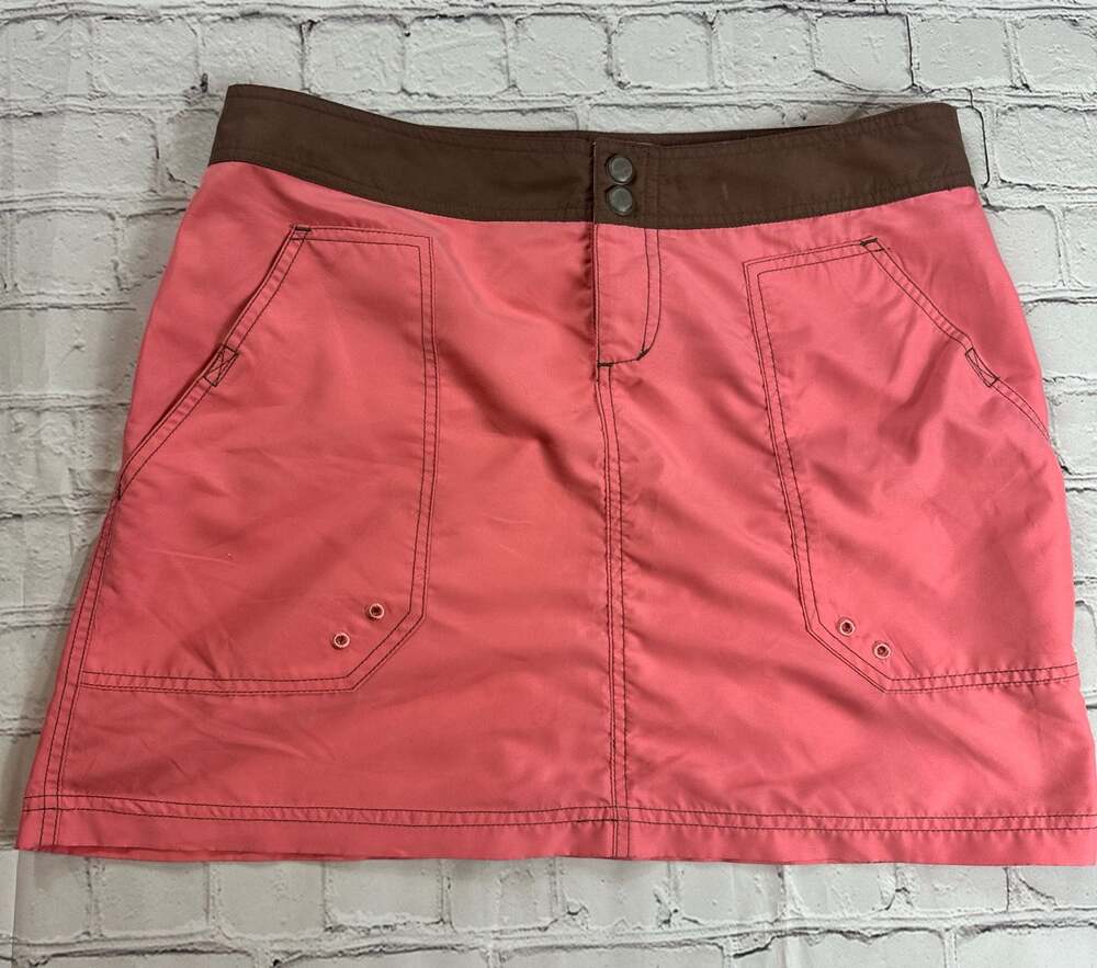 Aventura Clothing Pink & Brown Outdoor Cargo Mini Skirt